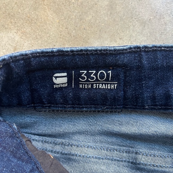 EUC G-Star RAW waist 27 Length 32 High straight leg jeans - Picture 10 of 11